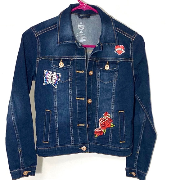 Wonder Nation Girls Denim Jacket - Picture 4 of 5